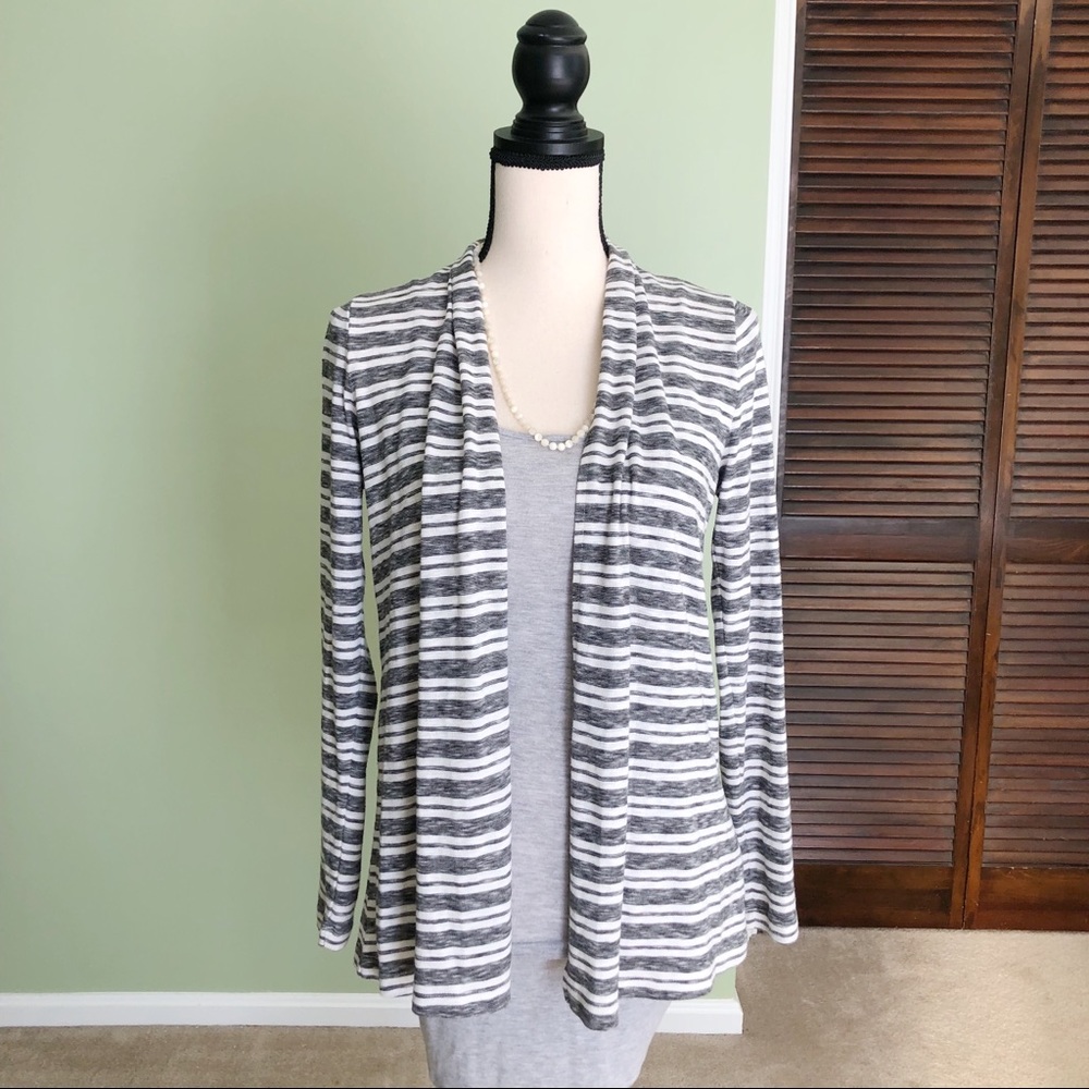 2/$20 L. L. Bean Striped Cardigan Size Small